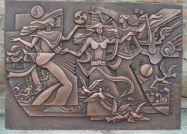 China Klassisches Art-Wand-Kunst-Bronze-Entlastungs-Casting-Oberflächen-Endantikorrosion fournisseur