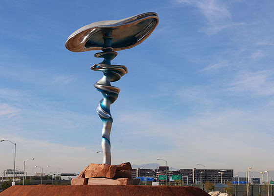 OEM 300cm High Stainless Steel Landscape Sculpture
