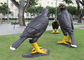 Großes gemaltes Vogel-Garten-Tierfiberglas Eagle Sculpture Public Decoration fournisseur