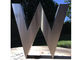 Matt Finish Stainless Steel Sculpture Architectural Sculpture Letter M Design