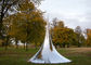 Garten-Dekorations-Metallgroßes Poliermetall im Freien gestaltet Tropfen-Skulptur fournisseur