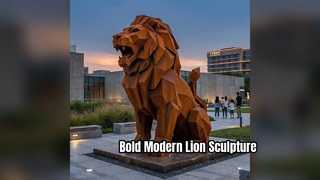 Löwenskulptur