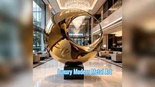 Luxuriöse moderne Metallskulptur für die Landschaftsgestaltung