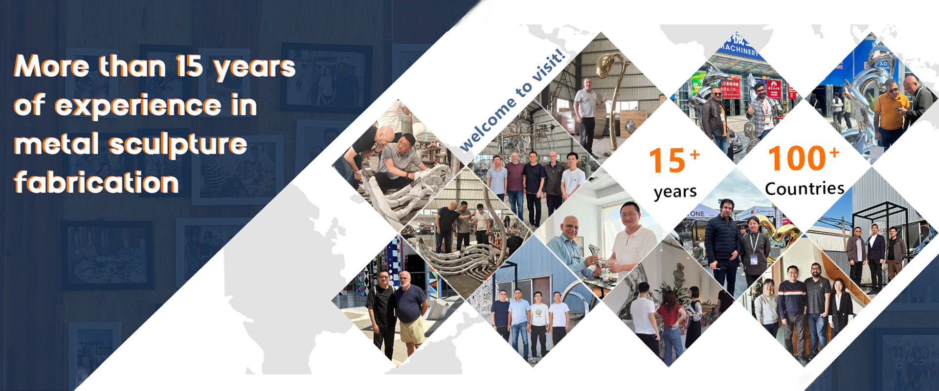 Qualität Metallskulptur im Freien Fabrik