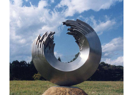 Ein guter Preis. Sondergröße-modernes Garten-Metall Art Stainless Steel Circle Sculpture Online