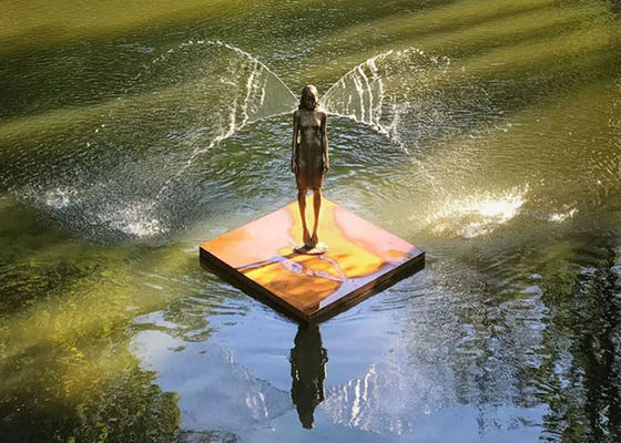 Ein guter Preis. Höhe des Dekorations-Ballett-Bronze-Wasser-Brunnen-180cm im Freien Online