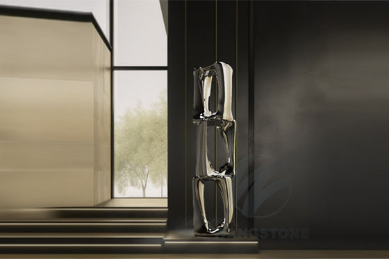 Ein guter Preis. Moderne Kunst Abstrakt Edelstahl Außenmetallskulptur Spiegel poliert Online