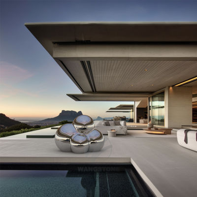 Ein guter Preis. Kunst aus Edelstahl Polsterte Metallskulpturen im Freien Kopfsteinsteingestaltung Online