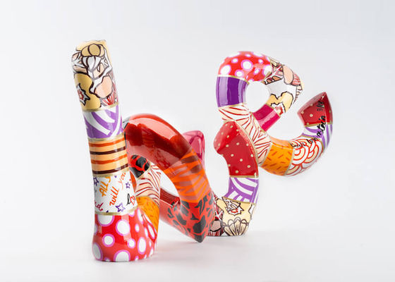 Ein guter Preis. Moderne, zeitgenössische Liebesbrief Außen-Glasfaser-Skulptur Farbenreich Online