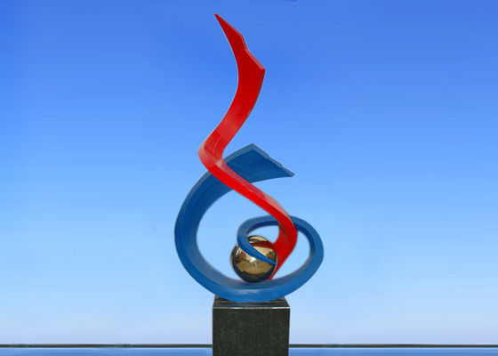 Ein guter Preis. 2.4m brennende Fackel malte Metallskulptur für Piazza-/Quadrat-Dekoration Online