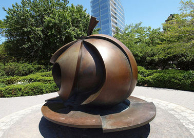 Ein guter Preis. Moderne Park-Kunst-Dekorations-Bronze Apple gestalten große Antikorrosion Online