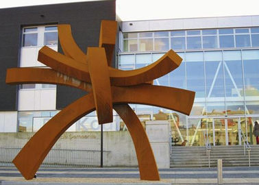 Ein guter Preis. Moderne große Stahlskulptur Corten für Höhe der allgemeiner Garten-Dekorations-300cm Online