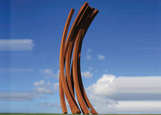 Ein guter Preis. Metall der Lehm-Form-Metallskulptur-modernen Kunst gestaltet im Freien 27m Höhe Online