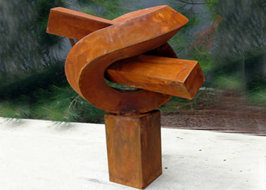 Ein guter Preis. Kreative moderne Öffentlichkeit verrostete Stahlskulptur Corten für Werbung Online