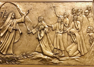 Ein guter Preis. Moderne religiöse Wand-Kunst-Dekor-Bronze-Entlastungs-Skulptur-Korrosionsbeständigkeit Online