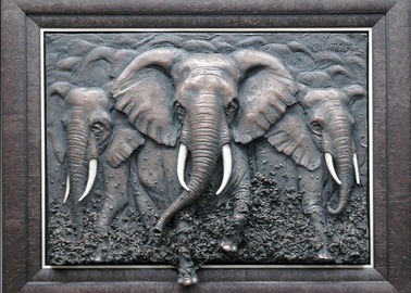 Ein guter Preis. Asphaltieren Sie Wand-Kunst-Skulptur/Bronze-Elefant-Flachrelief-multi Funktion Online