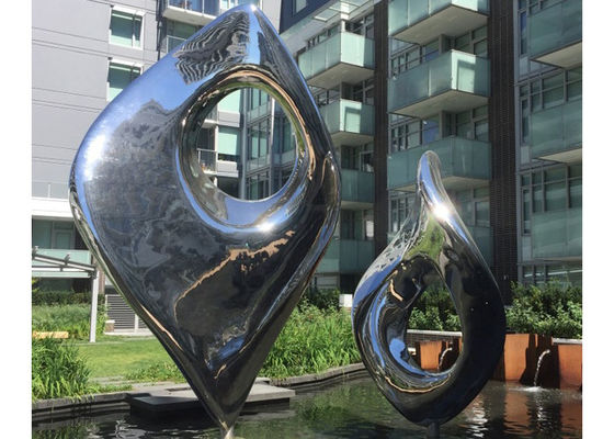 Ein guter Preis. Großer Spiegel Polierter moderner Garten Außen Edelstahl Außenskulptur Online