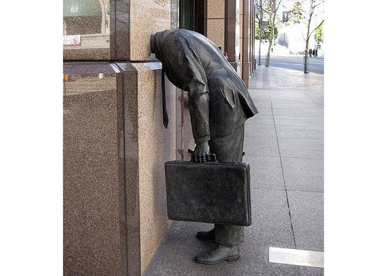 Ein guter Preis. Lebensgröße Moderne Straßenkunst Gießerei Bronze Mann Skulptur Online