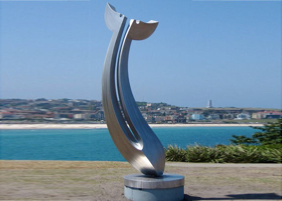 Ein guter Preis. Große Landschaftszusammenfassungs-Spiegel-Edelstahl-Skulptur-dekoratives im Freien Online