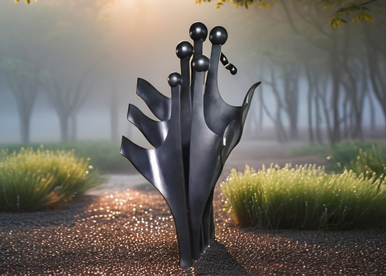 Ein guter Preis. Mahlzeiten Abstrakte Metallgartenkunst Moderne Edelstahl Außenskulpturen Online