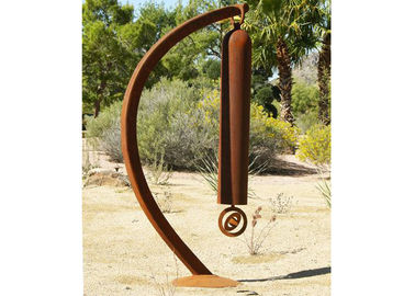 Metal Wind Chime Corten Steel Sculpture , Yard And Garden Art Sculpture
