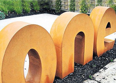 Ein guter Preis. Moderner Art Corten-Stahl beschriftet Skulptur, Metallskulptur-Garten-Kunst im Freien Online