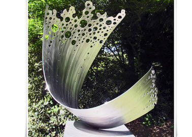 Ein guter Preis. Kunst-Wellenform gestaltet Metallgarten-Blumen-Skulptur kundengebundene Größe Online