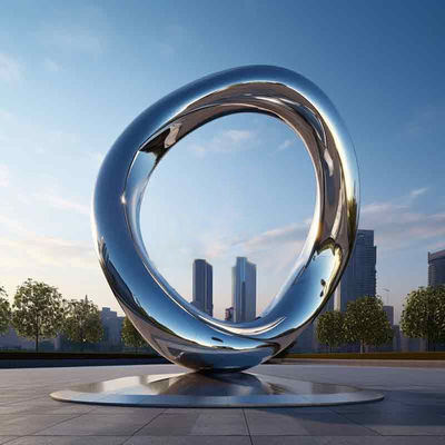 Ein guter Preis. Moderne Ästhetik Metallkunst Große Spiegel aus Edelstahl Online