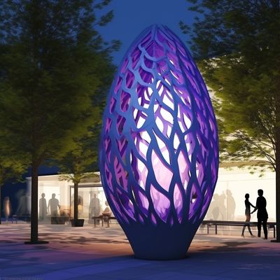 Ein guter Preis. Metalllichtkunstskulpturen, die Außenräume mit Schönheit und Licht verbessern Online