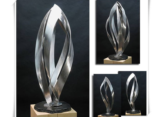 Ein guter Preis. Gebürstetes Vollenden der Garten-Park-Edelstahl-Skulptur-100cm Höhe Online