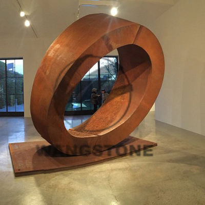 Ein guter Preis. Rostige Corten Stahlskulptur Wasserbrunnen für Außendekoration Online