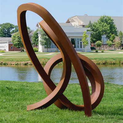 Ein guter Preis. Rostige Verwetterung Seel Abstrakte Metall Gartenkunst Außenskulptur Online