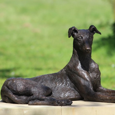 Custom Pet Memento Statue Bronze Copper Dog Sculpture  Classic Style