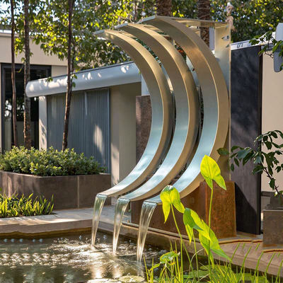 Ein guter Preis. Custom Design Modern Garden Fountain Stainless Steel Outdoor Water Feature Online