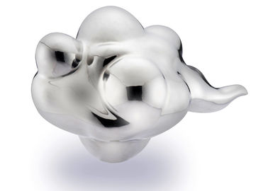 Kunst-Wolken-Thema-Edelstahl-abstrakte Skulptur, Garten-Skulpturen der dekorativen modernen Kunst
