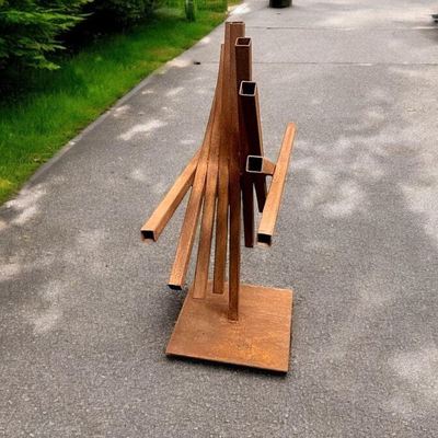 Ein guter Preis. Abstrakte Metall-Gartendekoration im Freien Cortenstahl-Skulptur Metallfabrik Online