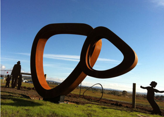 Ein guter Preis. Polygon fertigen Stahlskulptur Corten, rostige Garten-Skulpturen für Dekoration kundenspezifisch an Online