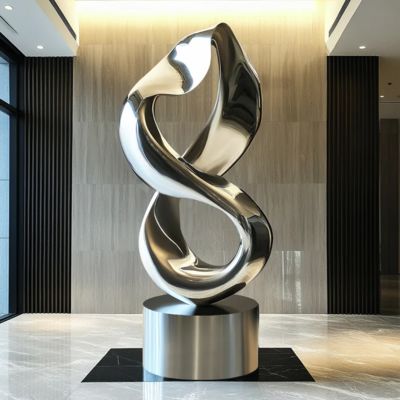 Ein guter Preis. Contemporary Indoor/Outdoor Decoration Stainless Steel Infinity Loop Sculpture Online