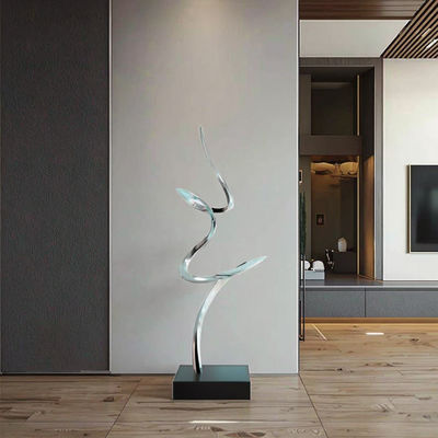Ein guter Preis. Mirror Polished Modern Abstract Metal Art Sculpture Elegant Luxury Decor for Interior Spaces Online