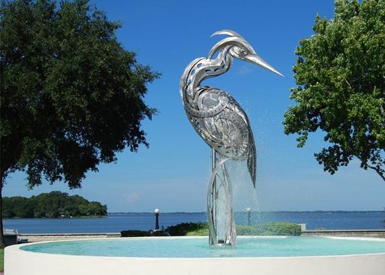 Ein guter Preis. Schmieden-Metallgarten gestaltet Yard-Dekor des Vogel-matten Finishs im Freien Online