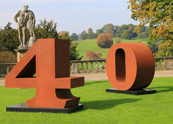 Ein guter Preis. Garten-Kunst-Zahl verrostete Metallskulptur-Korrosionsbeständigkeits-Schmieden und Gussverfahren Online