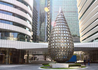 Ein guter Preis. Der Polieredelstahl, der großes Metall im Freien errichtet, gestaltet Eingangs-Skulptur Online