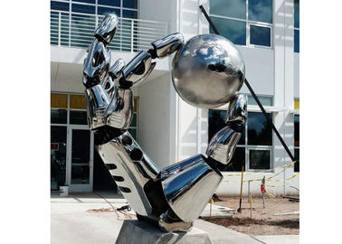 Ein guter Preis. Spezielle Metallhandskulptur, Edelstahl-Garten-Skulpturen im Freien Online