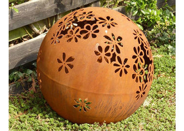 Ein guter Preis. Stahlball-Skulptur-Bereich-Korrosionsbeständigkeit Metall-Garten-Landschaft-Corten im Freien Online