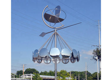Ein guter Preis. Wind-kinetische moderne Edelstahl-Skulptur, Stahlgarten-Skulptur im Freien Online
