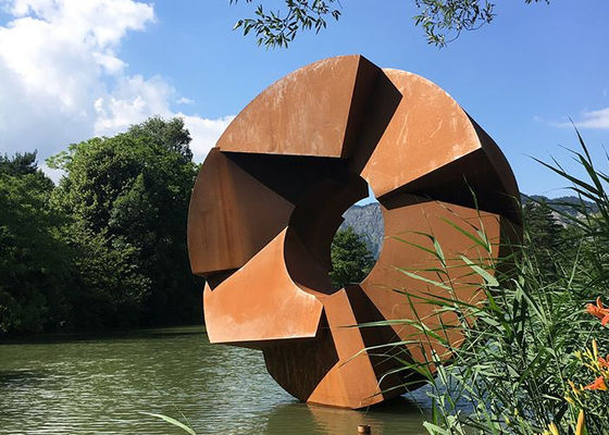 Ein guter Preis. Stahlskulptur Schmieden Corten, Stadtlandschafts-rostige Metallskulptur Online