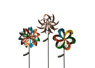 Ein guter Preis. Edelstahl-Garten im Freien gestaltet bunter Spinner-kinetische Wind-Skulptur Online