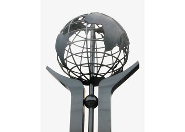 Ein guter Preis. Edelstahl-Skulptur-Kunst-Entwurf des Kugel-matten Finishs moderner für quadratischen Dekor Online
