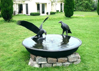Ein guter Preis. Antike Eagle-Vogeltränke-Schüssel-Bronze-Garten-Skulptur-Dekorations-Korrosionsbeständigkeit Online