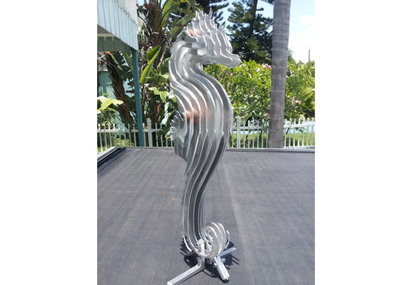 Ein guter Preis. Modernes Edelstahl-Skulptur Seahorse-Skulptur-mattes Finish im Freien Online
